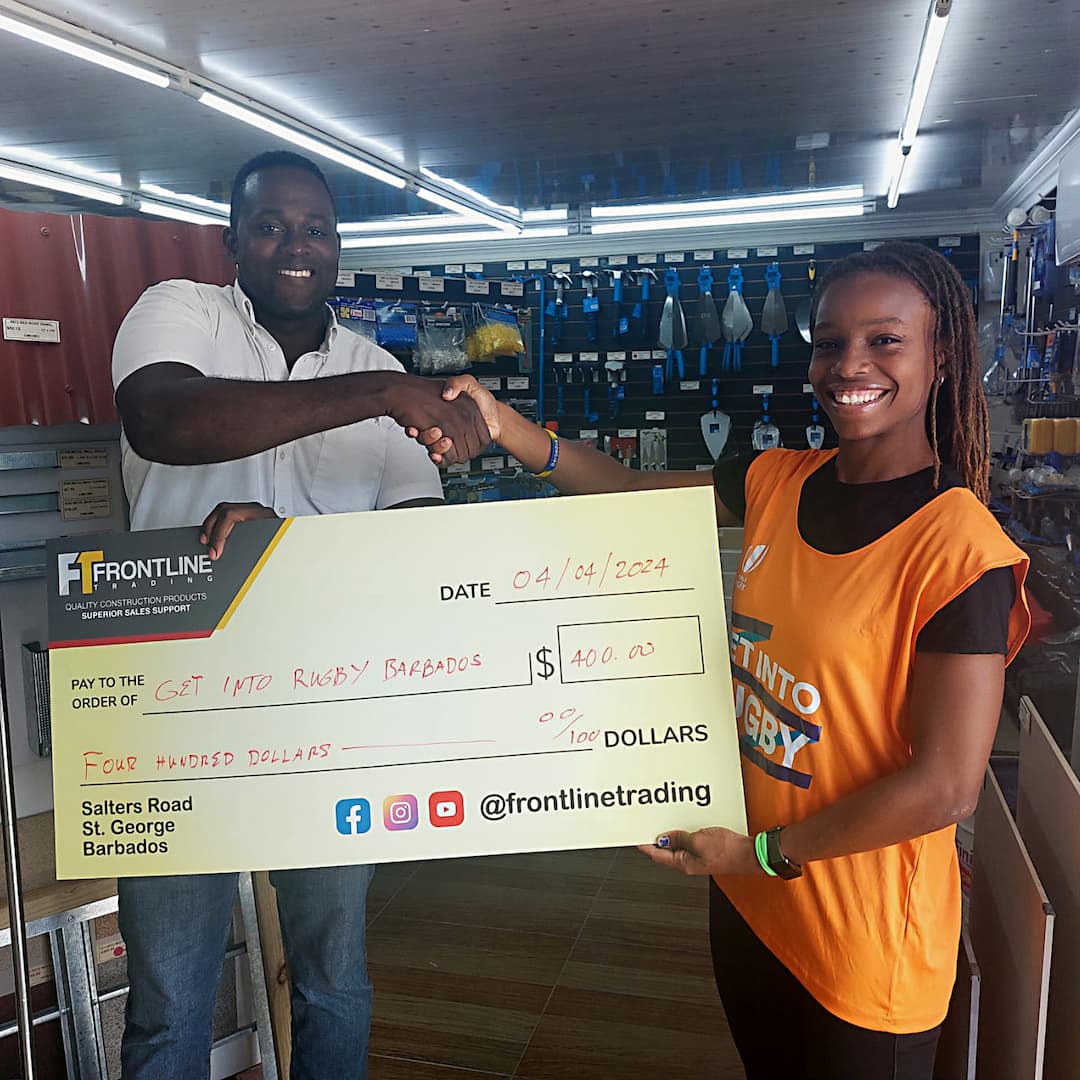 Frontline Trading Supports Get Into Rugby The Bajan Reporter